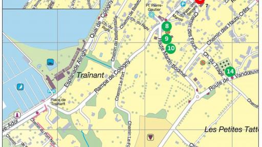 Plan des défibrillateurs de la commune (juin 2023)