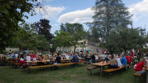 Vue de la Fête nationale du 1er août 2025 à Cologny