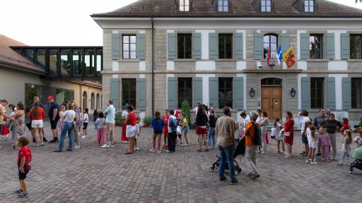 Vue de la Fête nationale du 1er août 2025 à Cologny