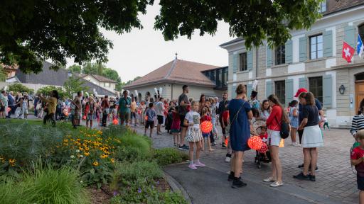 Vue de la Fête nationale du 1er août 2025 à Cologny
