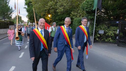 Vue de la Fête nationale du 1er août 2025 à Cologny