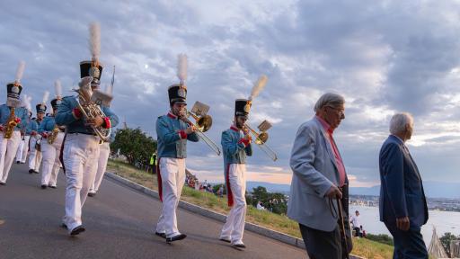 Vue de la Fête nationale du 1er août 2025 à Cologny