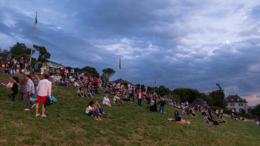 Vue de la Fête nationale du 1er août 2025 à Cologny