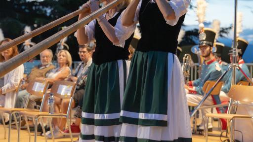 Vue de la Fête nationale du 1er août 2025 à Cologny