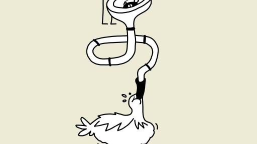 Affiche campagne "Oh mon eau" - médicaments dans les WC