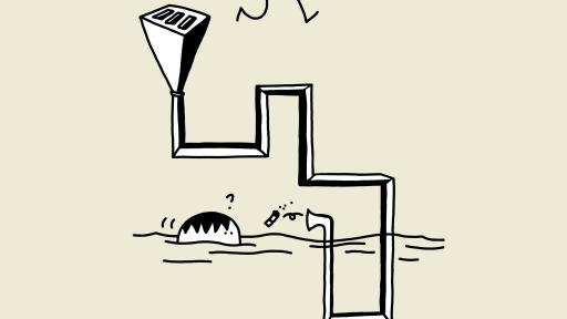 Affiche campagne "Oh mon eau" - jeter des mégots