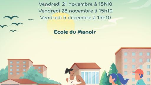 affiche des entraînements pour la course de l'Escalade organisés par l'APE Cologny