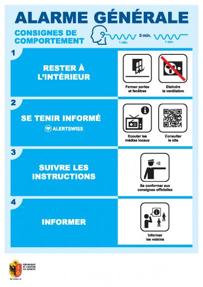 Consignes de comportement - alarme générale