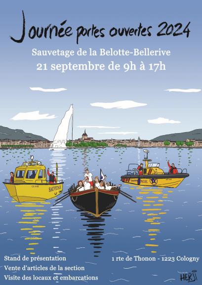 Affiche journées portes ouvertes du Sauvetage de la Belotte du 21 septembre 2024