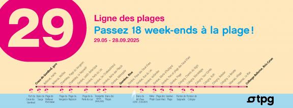 Ligne des plages 2025: parcours de la ligne