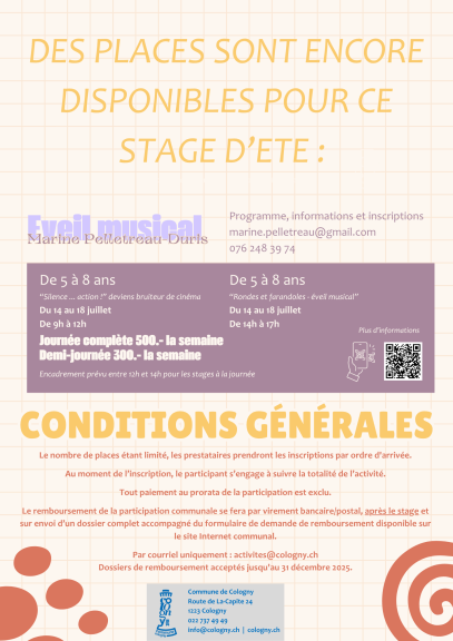 descriptif du stage