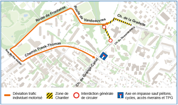 plan de l'étape des travaux