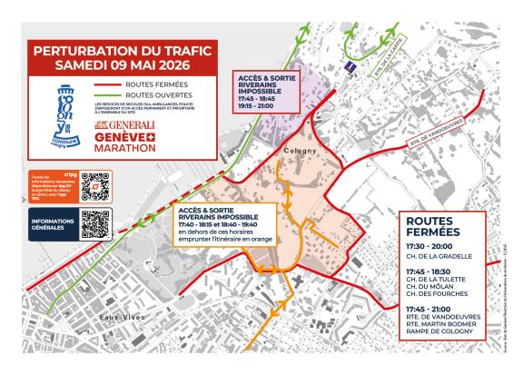 carte des perturbation de circulation du samedi 9 mai 2026