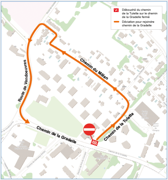 Plan de l'étape des travaux