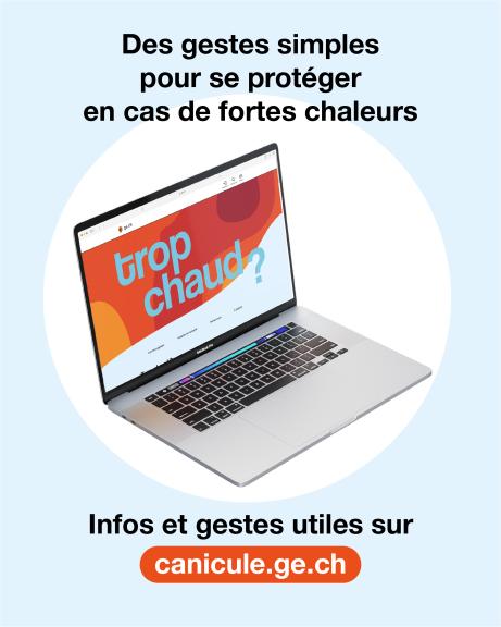 affiche canicule : texte: "trop chaud?"