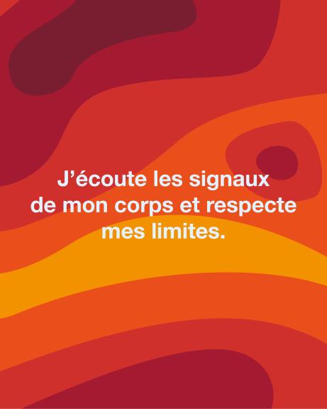 respecter les limites de son corps