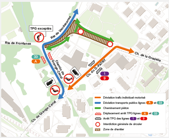 infographie / carte des travaux