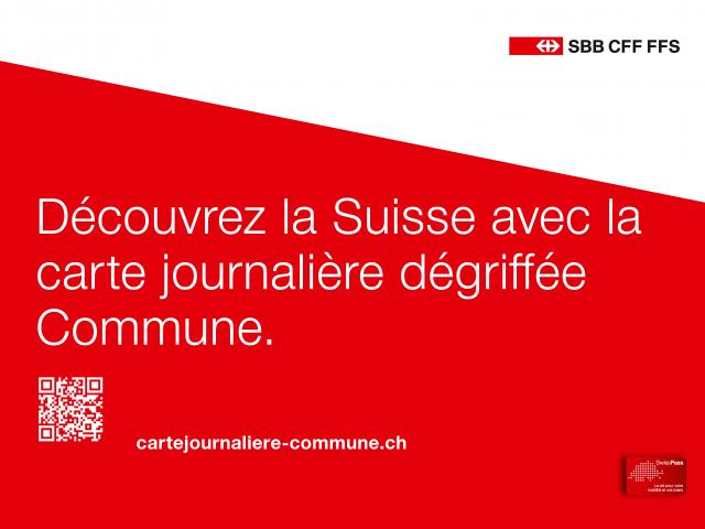 affichette carte journalière dégriffée communes