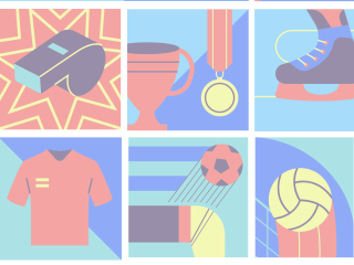 image d'illustration composée de différents objets servant à la pratique du sport