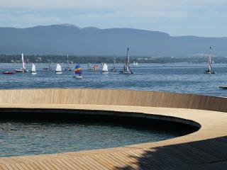 Îlots de fraîcheur au bord du quai de Cologny