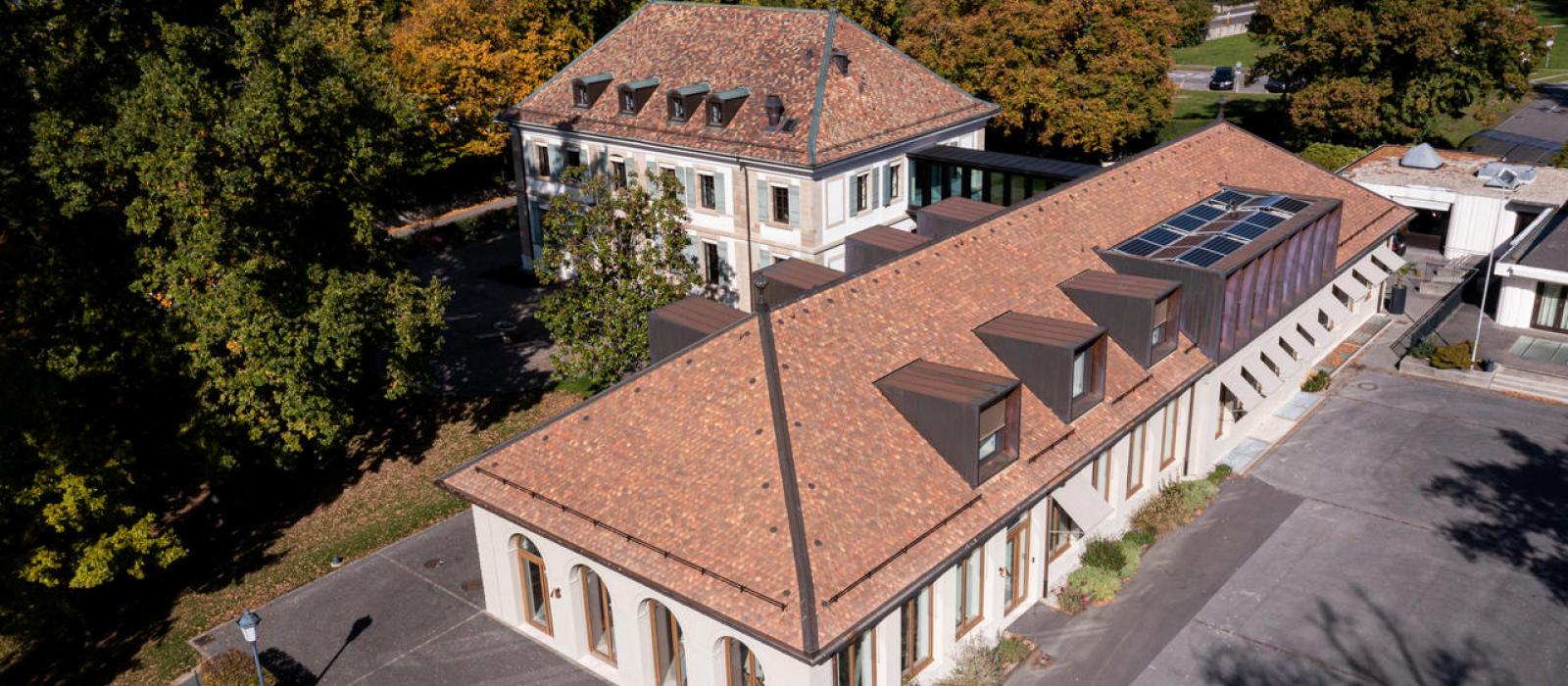 Vue aérienne de l'Aile de la Mairie