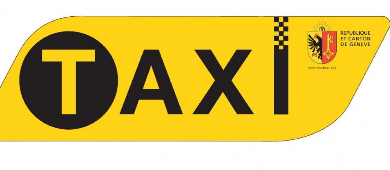logo &quot;taxi&quot; officiel pour le Canton de Genève