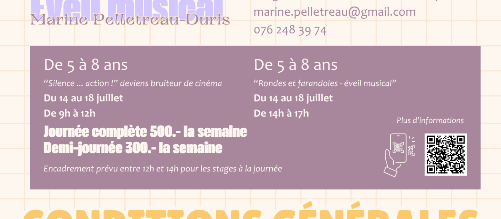 descriptif du stage