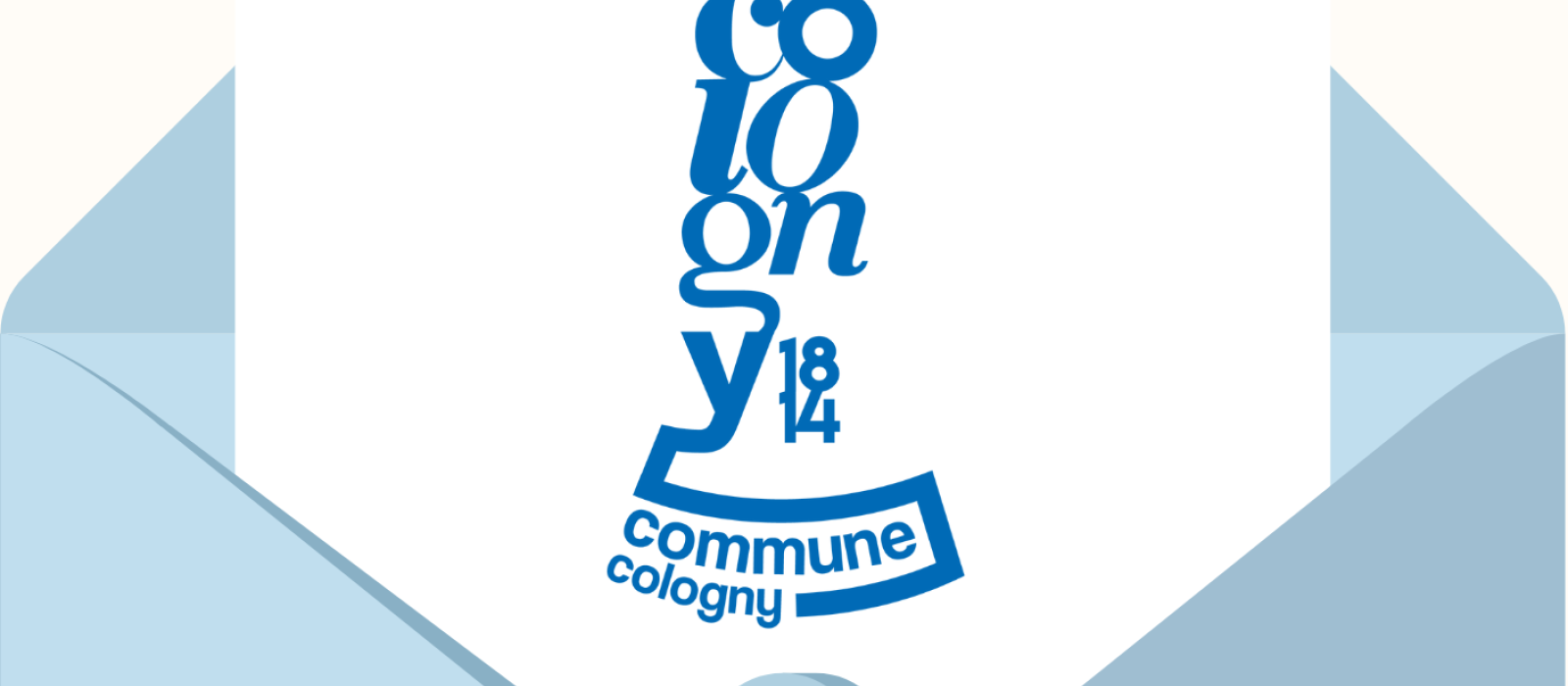 enveloppe ouverte avec illustration d'un papier à en-tête