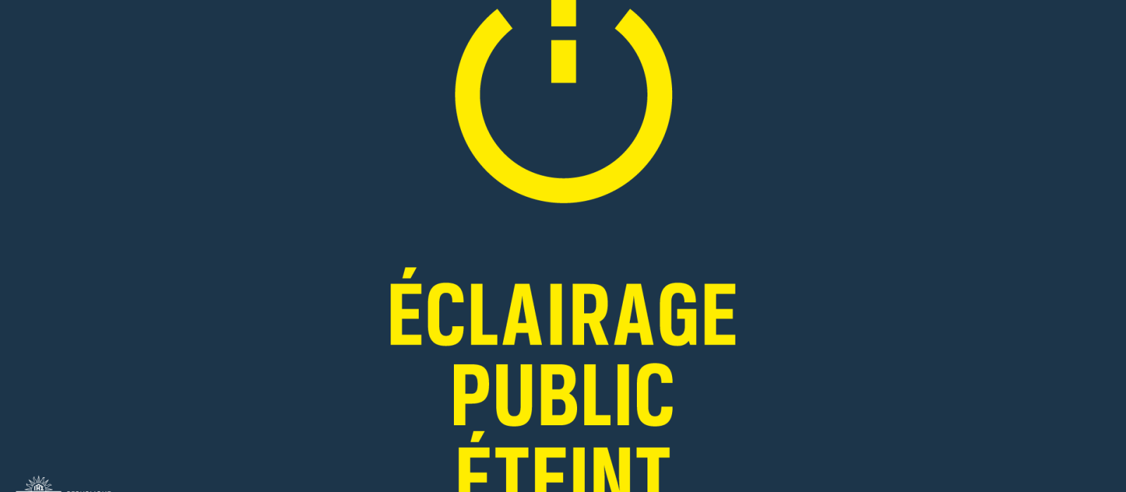 texte du logo: éclairage public éteint